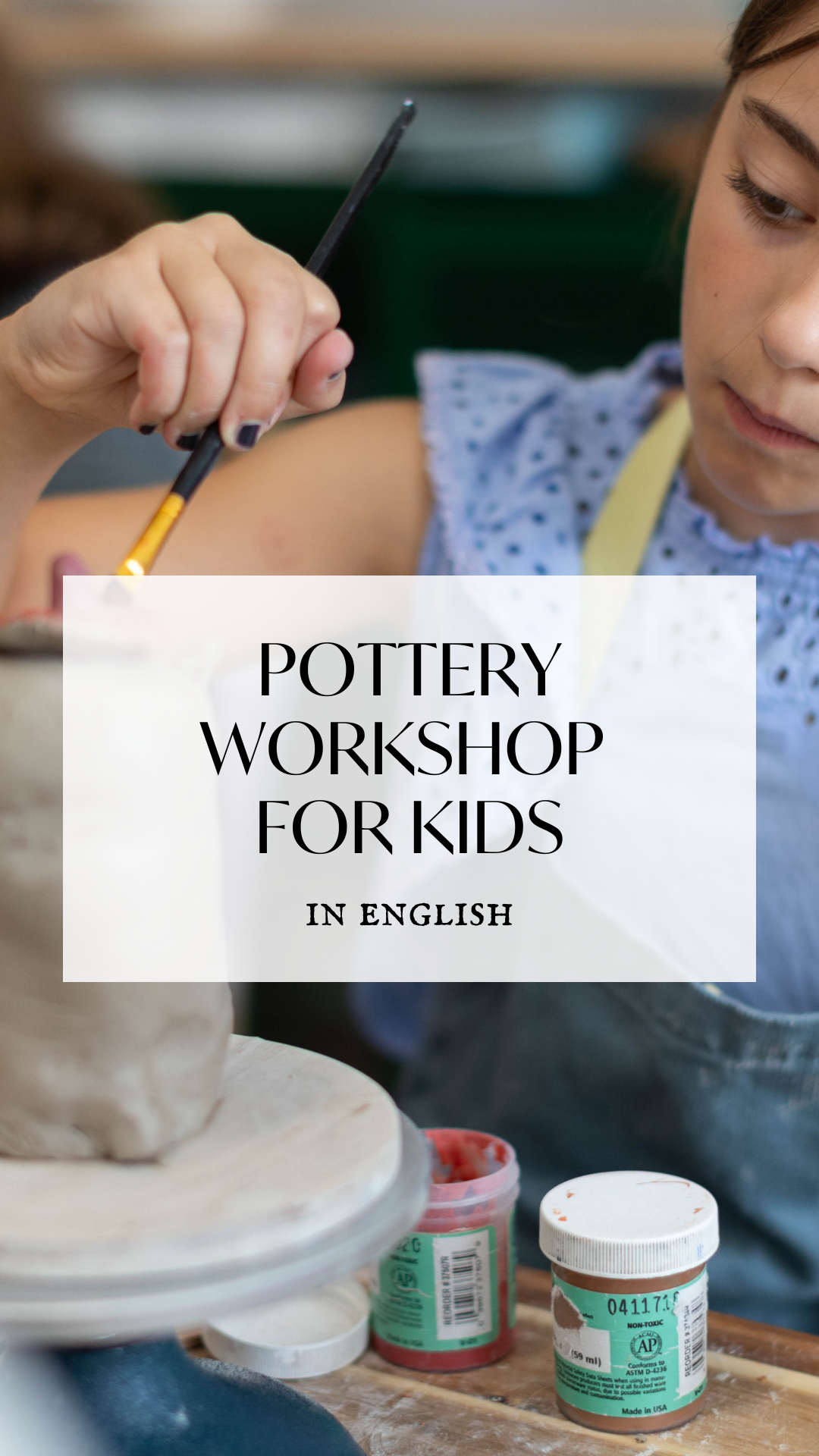 Pottery class for kids - Wednesday afternoon